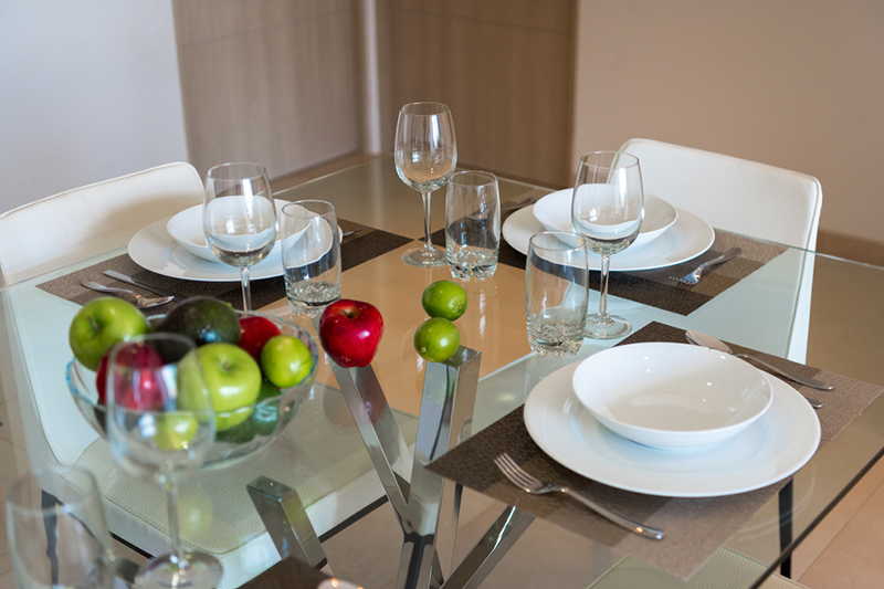 Glass top dining table set or your home for hours of work put into materials and workmanship