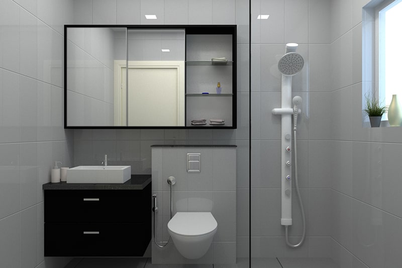 Bathroom mirror cabinet to be placed over the bathroom sink and its gives your bathroom cabinets in minimalist look