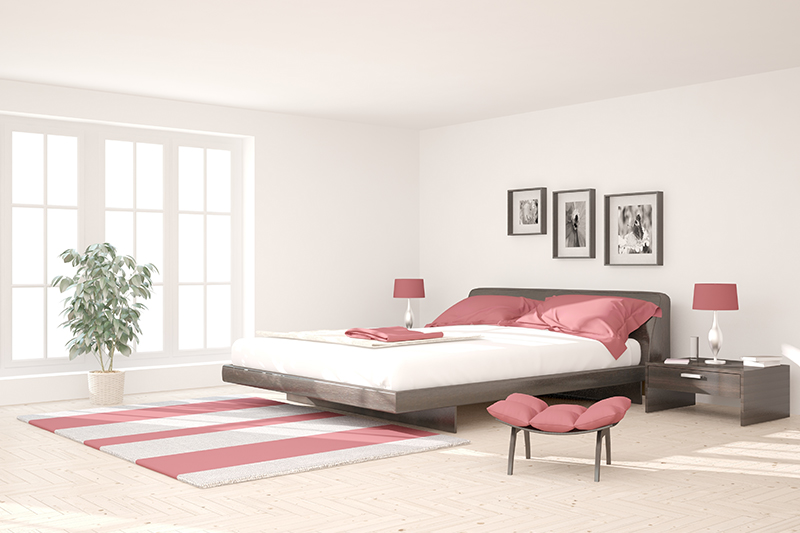 Bedroom decoration of a minimalistic bedroom design to ensure good night's sleep