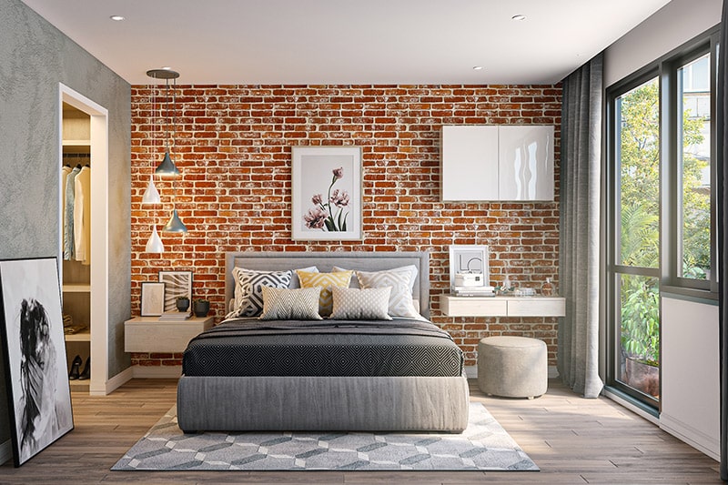 Decoration trends for mumbai homes in 2020 by choosing textured walls, brick walls and tiles are a unique way to add a pop of design