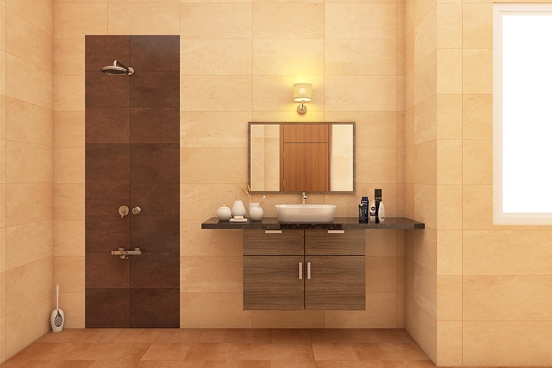 Floating bathroom cabinet designs gives your bathroom cabinets in sleek look