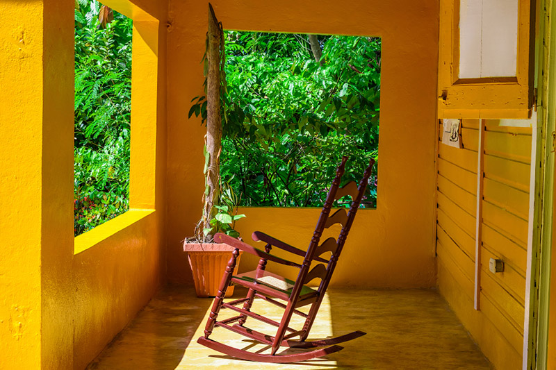 Balcony chair which is a reminiscent of times gone by and adds old school seating vibe