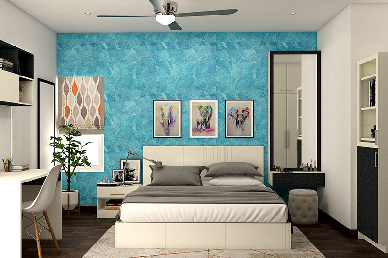 Teenage wallpaper designs with blue shaded for those who love the calm and soothing effect of water for bedroom design wallpaper