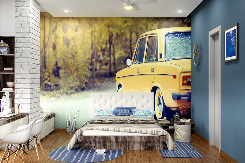 Wallpaper bedroom design ideas for travel enthusiasts where you can get just the right inspiration for your bedroom