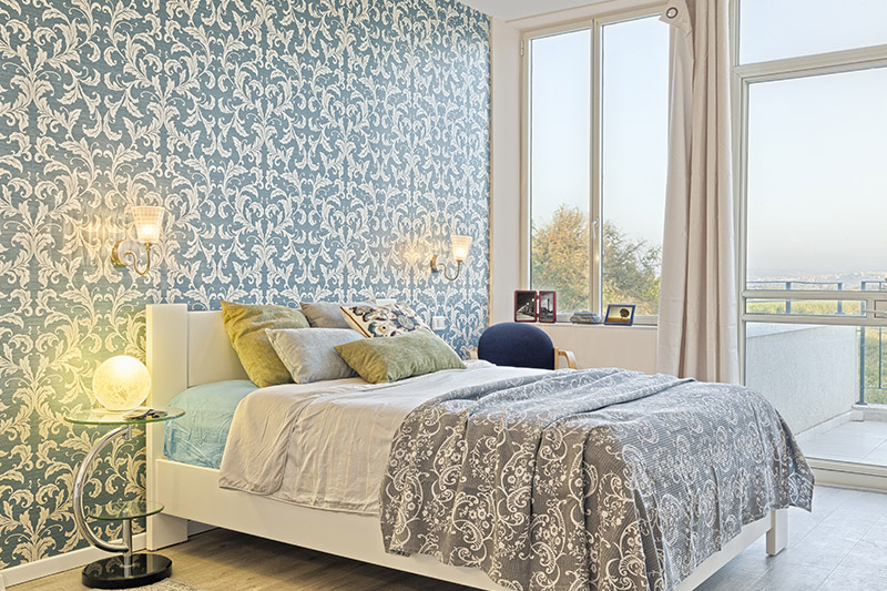 Wallpaper design for modern bedroom to add an aesthetic touch to your entire space.