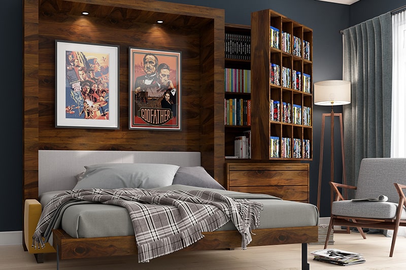 Personalised bedroom wall art with movie posters