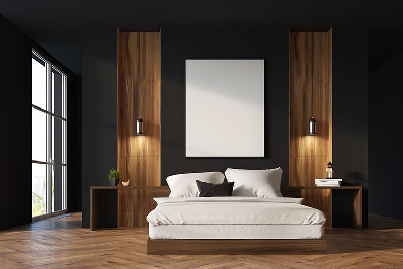 Black bedroom design keep it minimalistic with sleek black bedroom walls