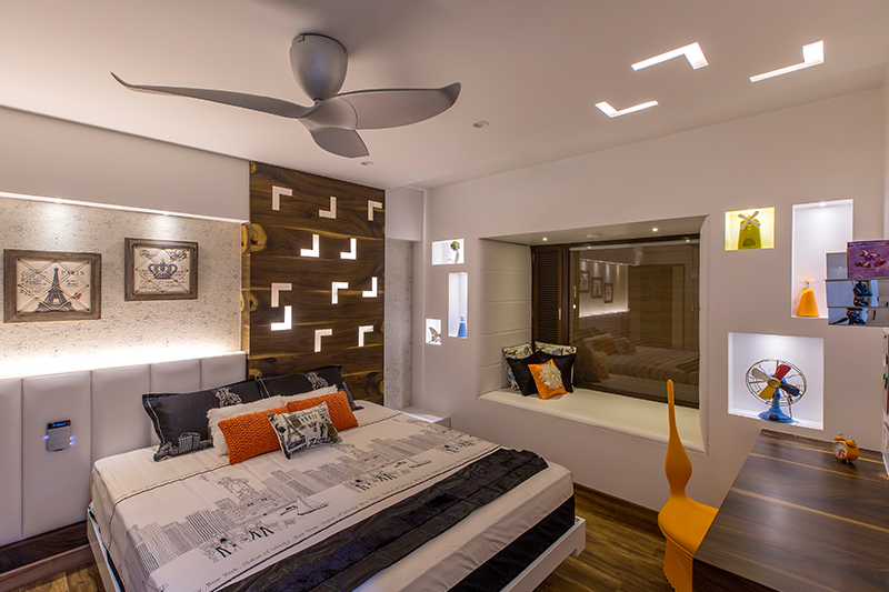 modern master bedroom design which has its base in a neutral white