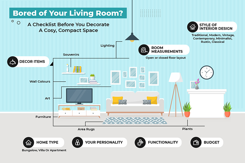 Bored of small living room interiors get inspired and revamp your space into a stylish and comfortable place.