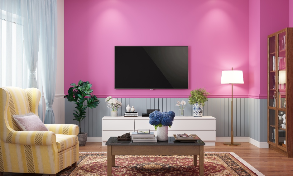 Fluorescent pink bedroom colour helps break the monotony of your dull home