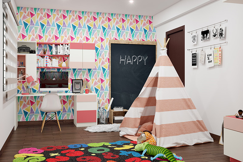 Kids room decor where wallpapers can truly enhance the vibe of your kid’s bedroom