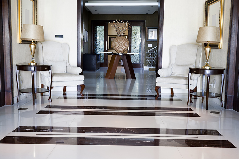 Marble tiles for living room this zebra crossing styled tile is a unique way to floor your hall