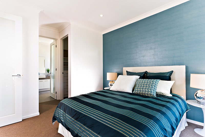 Blue and white bedroom colour where with the right mix of texture and hue, this shade makes your bedroom look outstanding without a doubt.