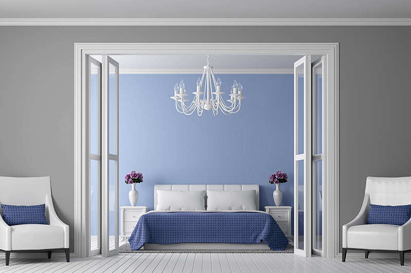 Vintage blue bedroom walls colour make grants old-world feel to your bedroom yet make it look classy as well.