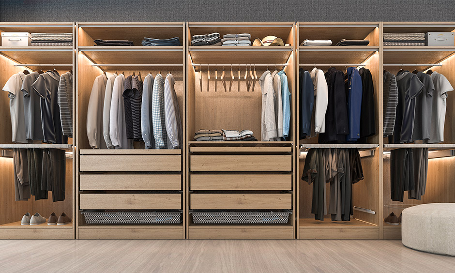 Best closet organiser system for your home where you can organise shelves and baskets easily