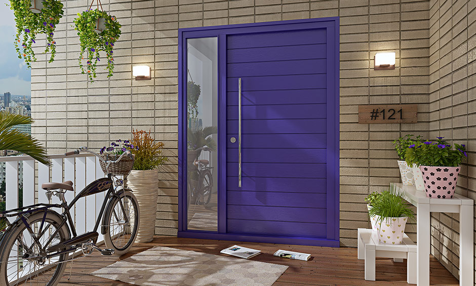 Blue front door paint colors which is an extremely welcoming colour