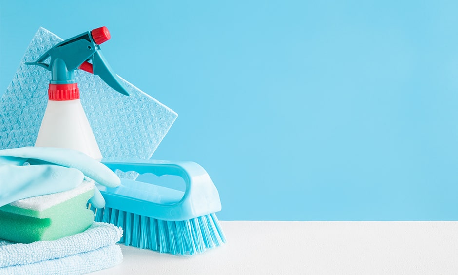 Home cleaning and disinfecting surfaces to prevent coronavirus infection and covid 19 transmission