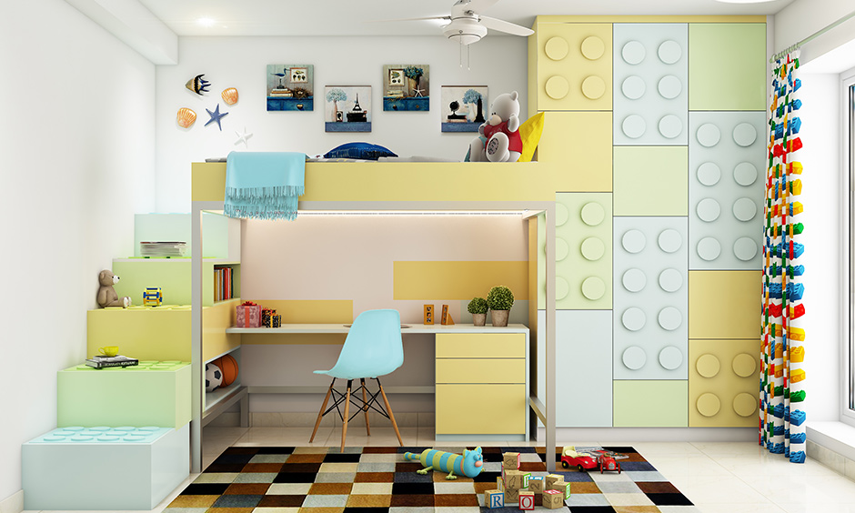 Lego-style kids storage organizer makes storage fun and hassle-free. 