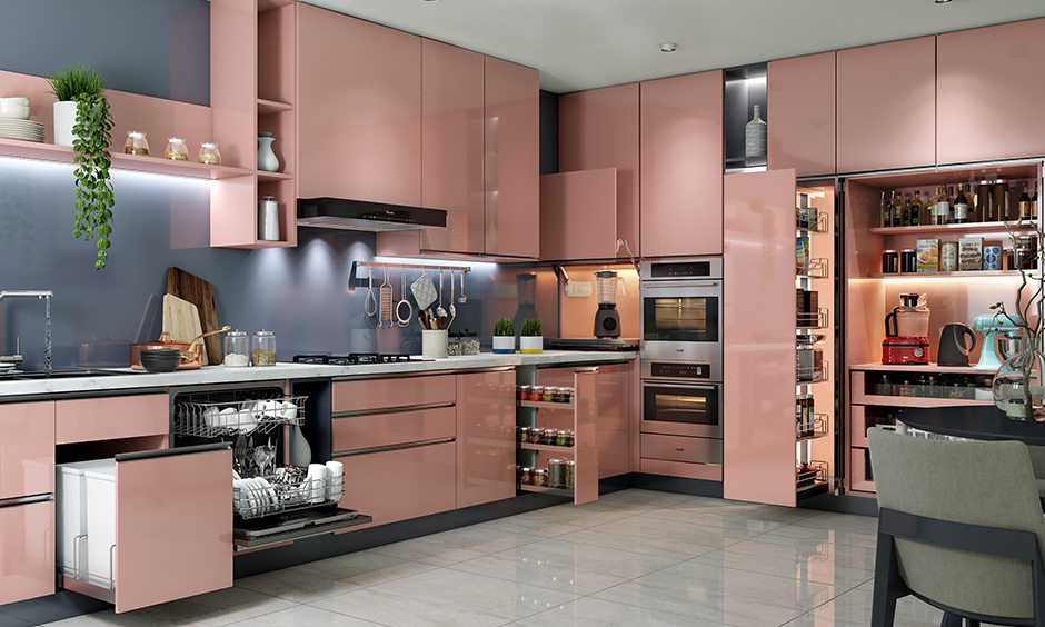 Kitchen trends 2022 with a space to hide kitchen appliances is a smart way to keep the dirt away