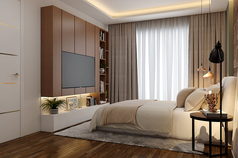 Plywood for bedroom which is strong, durable and lightweight which is suitable for wardrobes