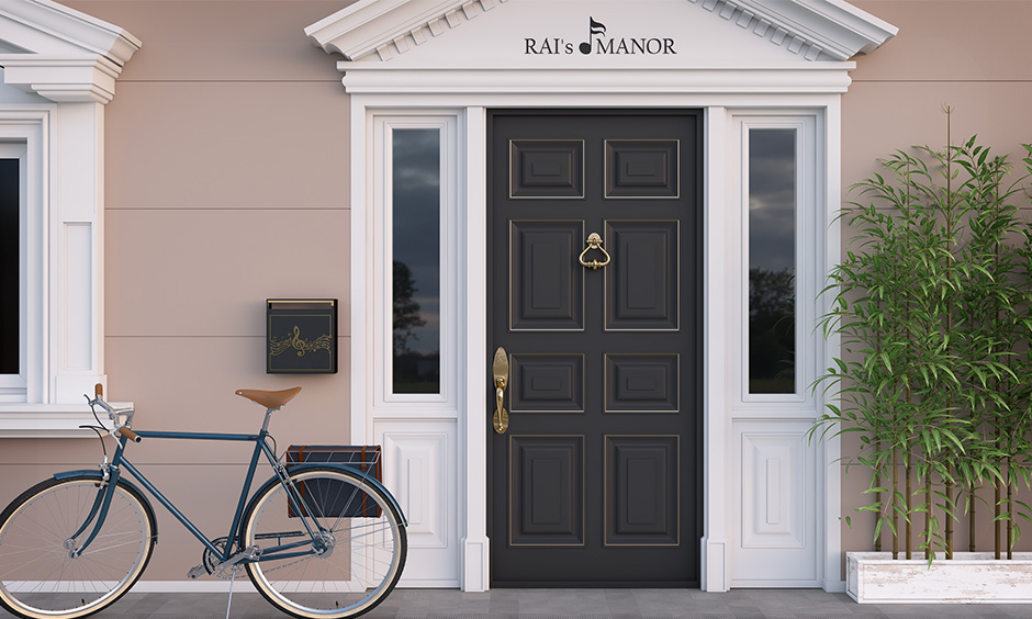 If you love black and not sure what color to paint on front door then you can choose this black beauty