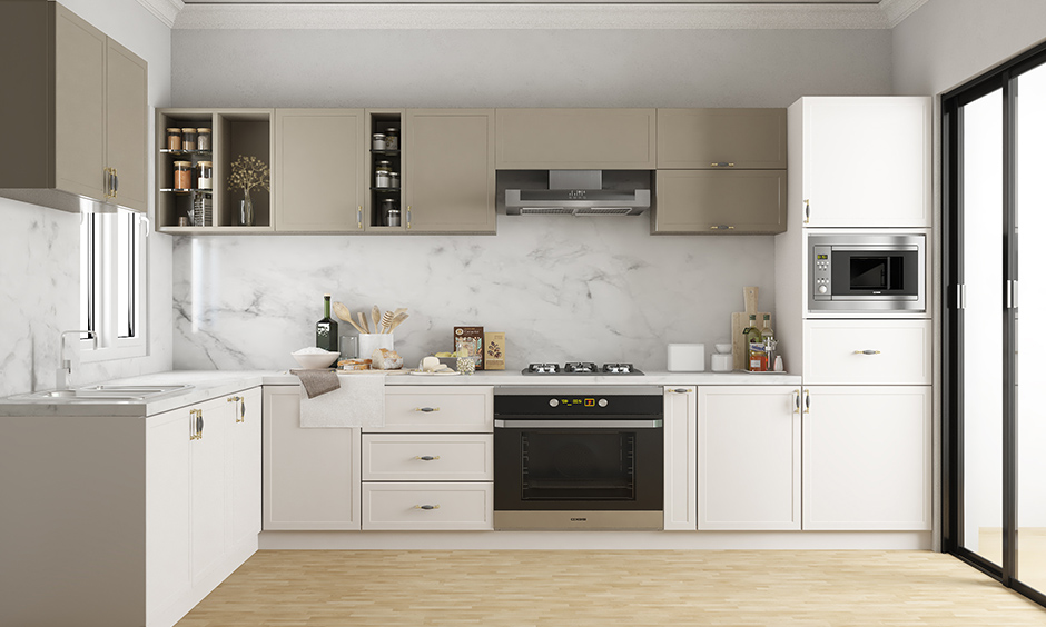 White classic modern kitchen design for your home