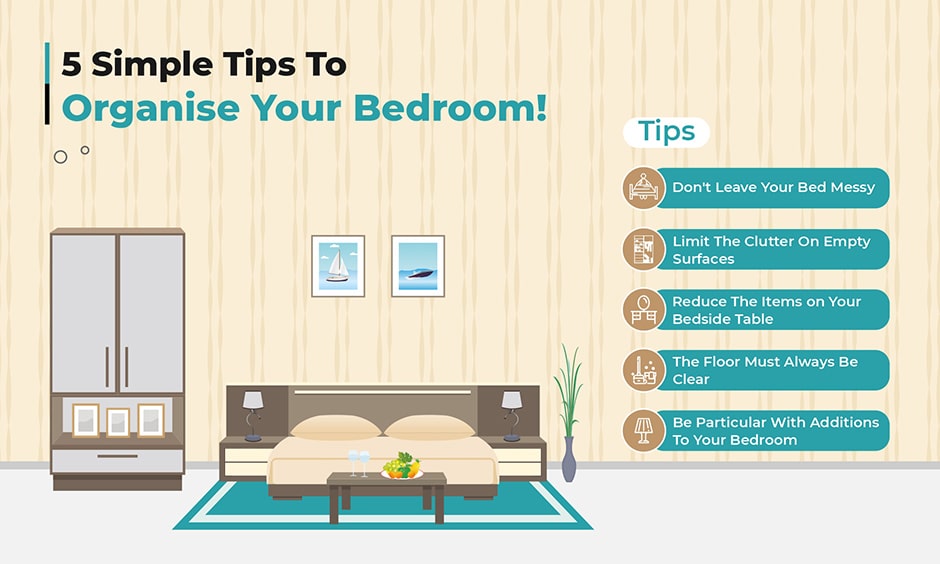 5 simple tips to organise your bedroom