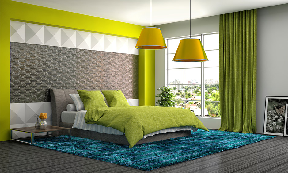 Go green bedroom curtains are the best way to bring in soothing and pleasant shades of nature.