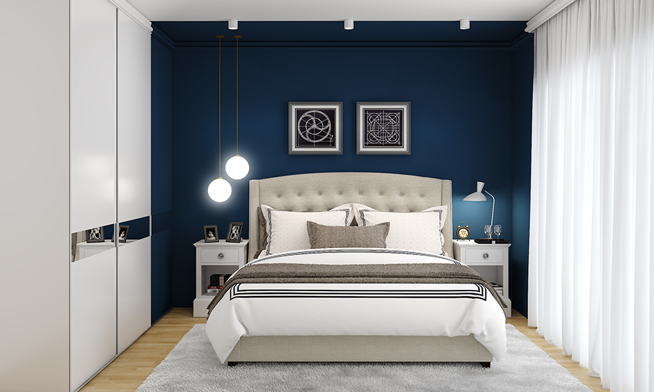 Romantic master bedroom colors with the concept of Vastu 