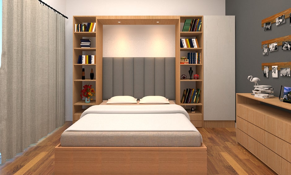 Bedroom library design ideas with a book and pop right into bed