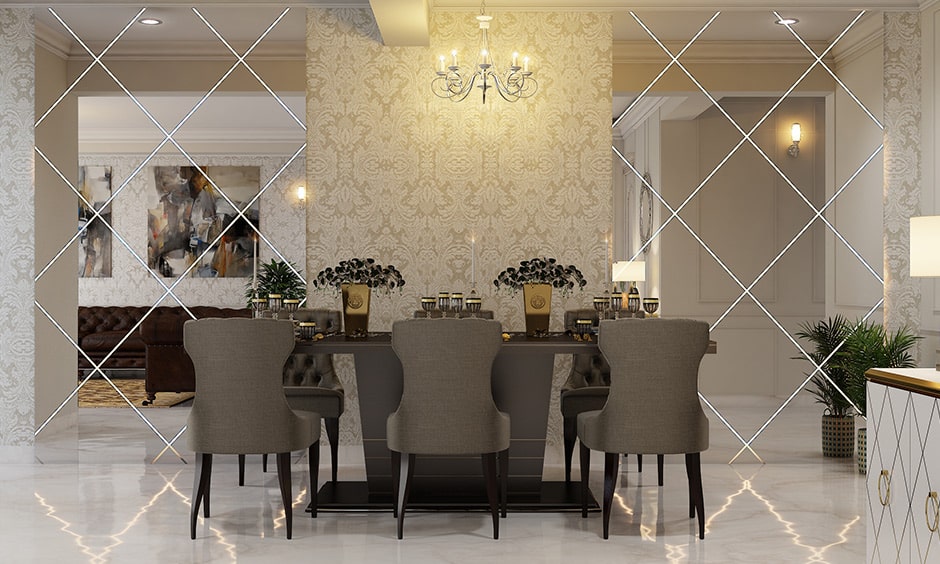 Best dining room wall decor ideas with mirrors