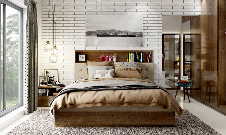 Types of headboards, Bookcase headboards are designed so that you have enough space to store away all your books.