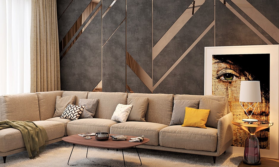 Grey-themed living room looks aesthetically gorgeous