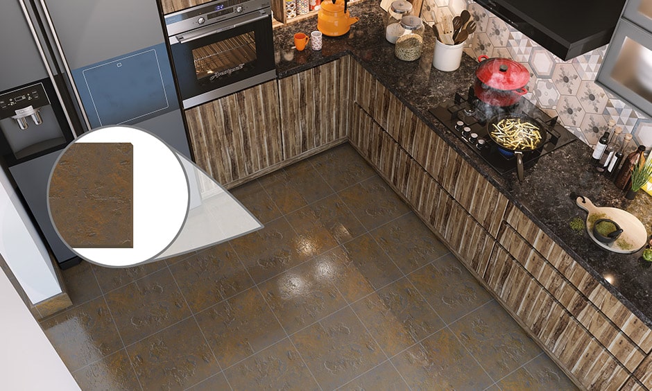 Linoleum is a best option for kitchen flooring material