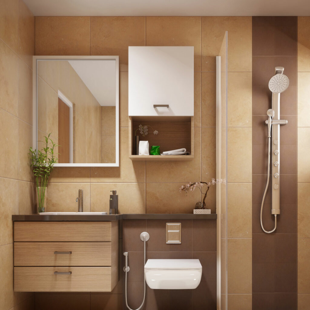 Organize your bathroom with sassy storage and floating shelves for small bathrooms