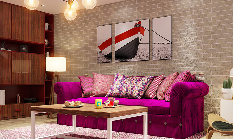 Magenta pink Knole sofa gives a royal touch to your home this living room bench seat is perfect