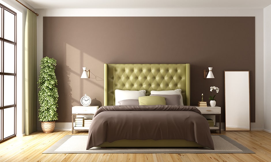 Warm brown color is an excellent warm paint colour