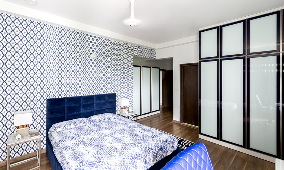 The admirals 2 bhk independent house design with a touch of elegance and the wooden floor