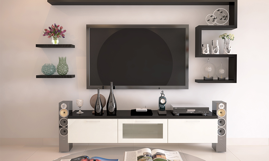 Accessorize with cheap interior design services with glass vases, mirrors and pieces of artwork 