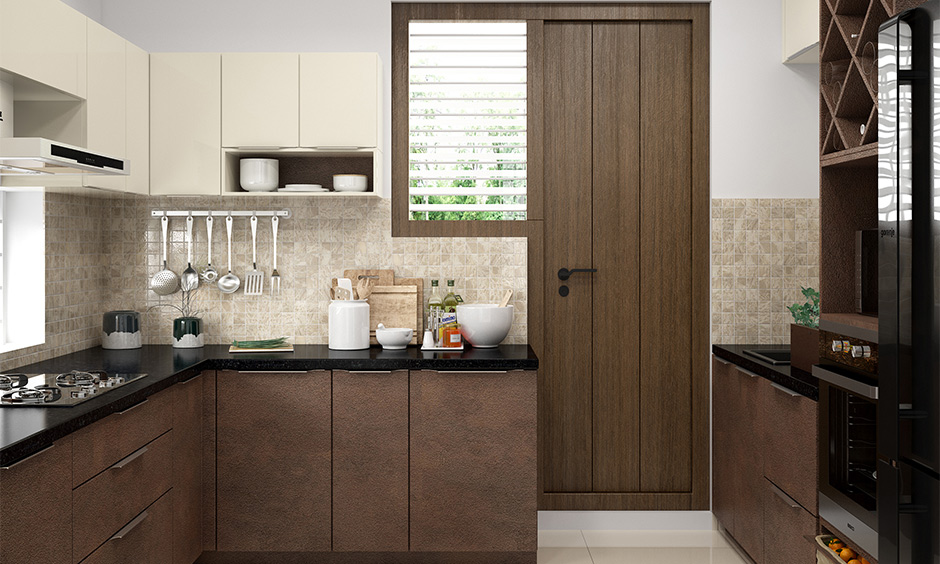 Contemporary kitchen cabinet color which transforms and slip easily into old as well as new with natural warmth 