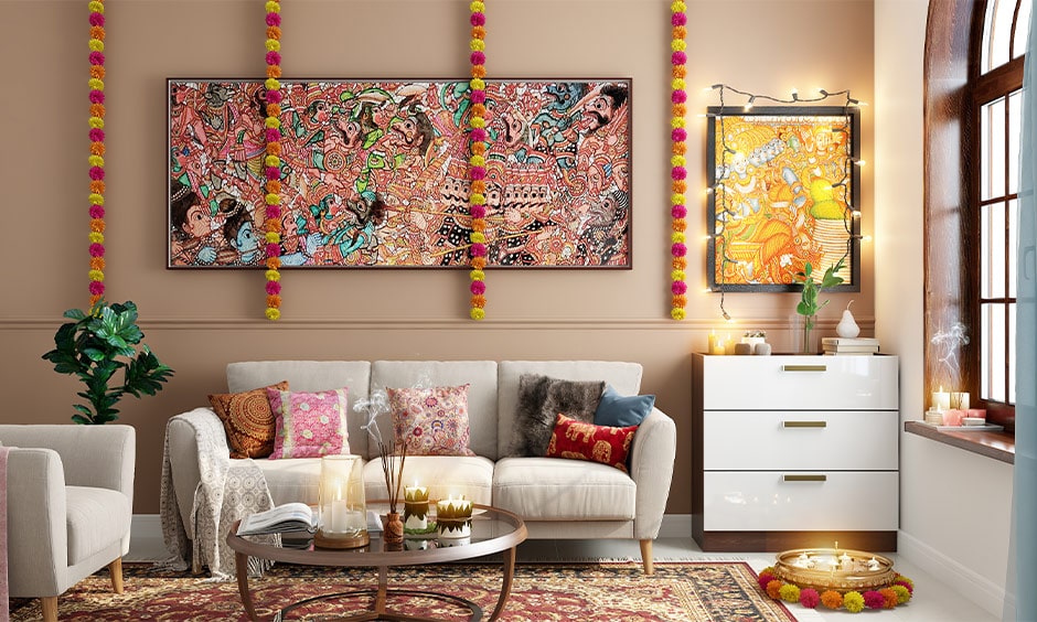 Dussehra decoration ideas for your living room