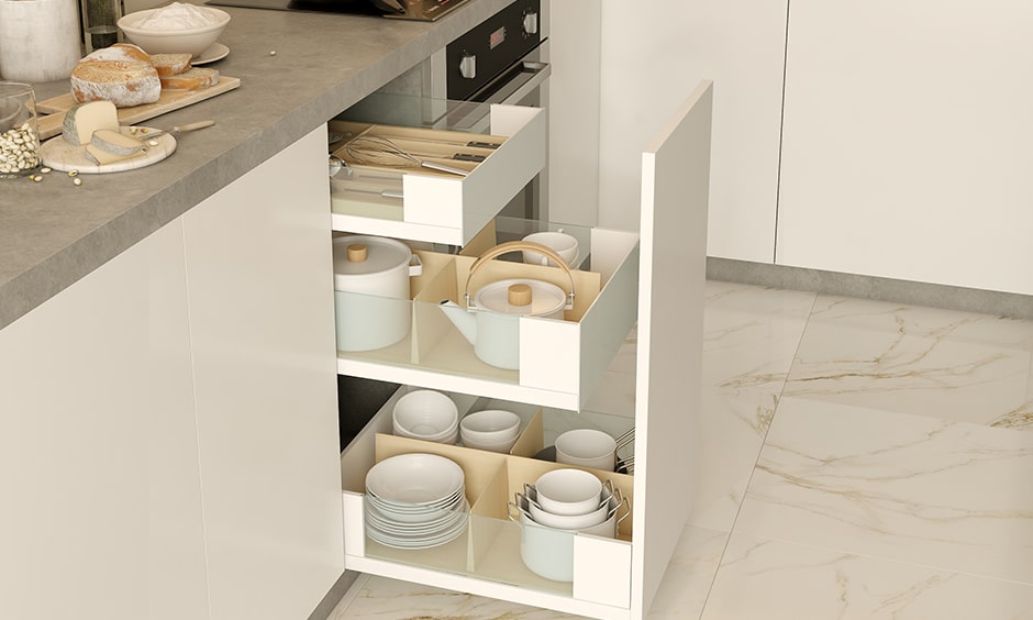 Modular pull outs one of the kitchen accessory