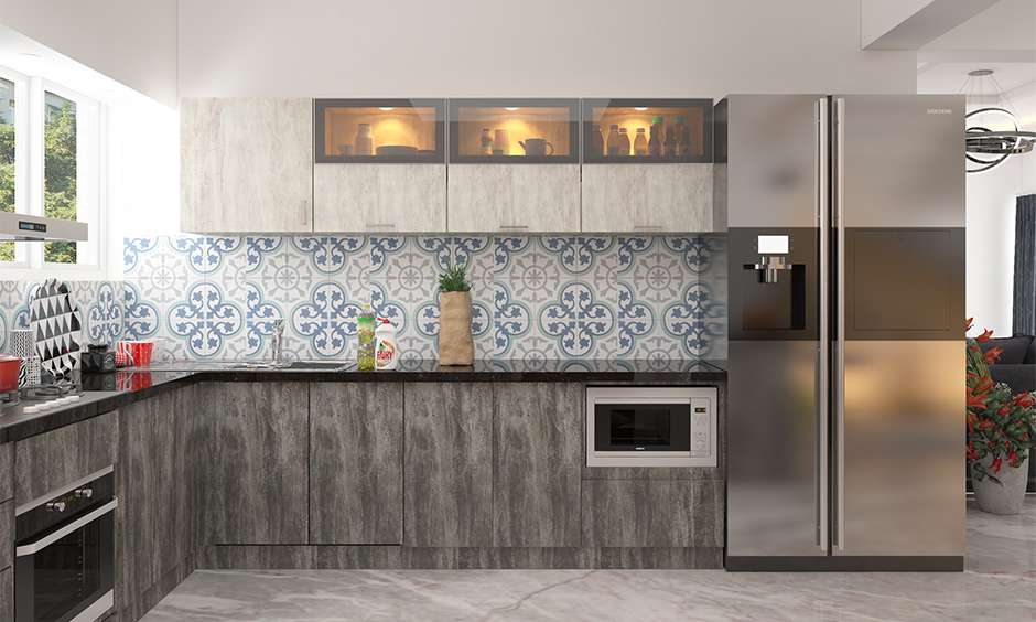 Kitchen backsplash blue and white Moroccan tiles is the simplicity of colours, patterns and textures used in the design.