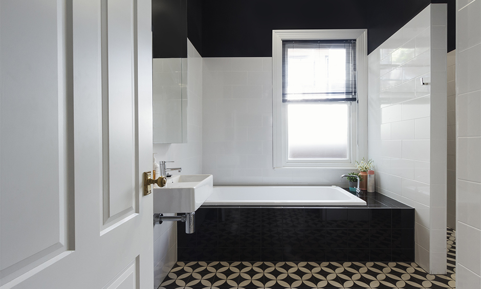 Patterned Moroccan tile for the bathroom makes all the difference to its design and Moroccan tiles work well.