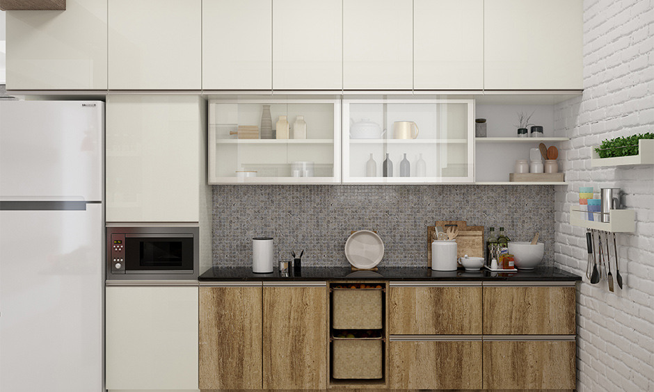 Textured black granite kitchen backsplash for your kitchen