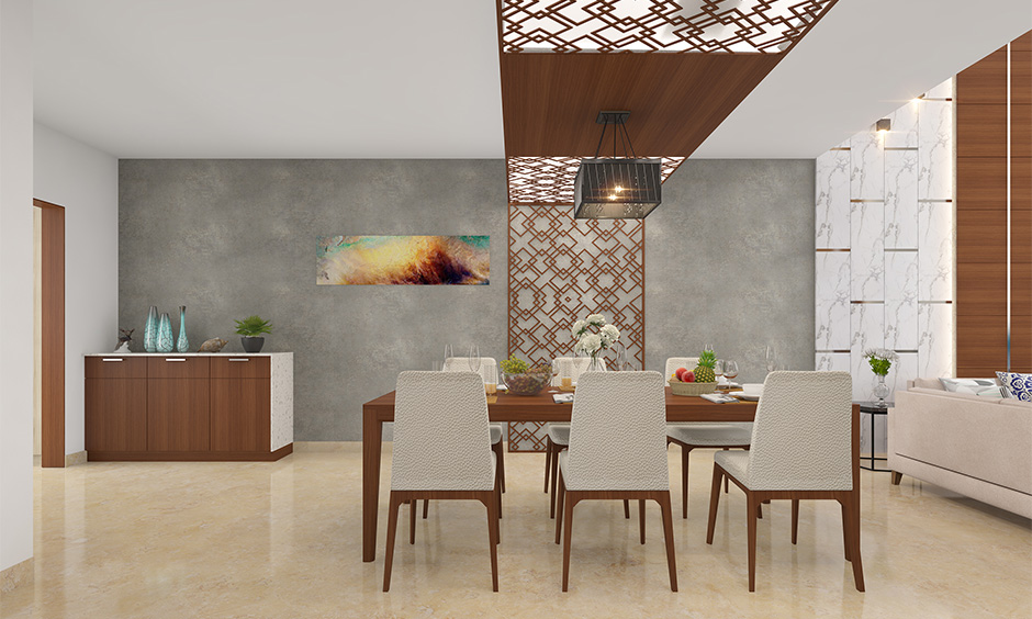 The dining room should locate either in the north-west or south-east corner in the east facing house plan as per Vastu.