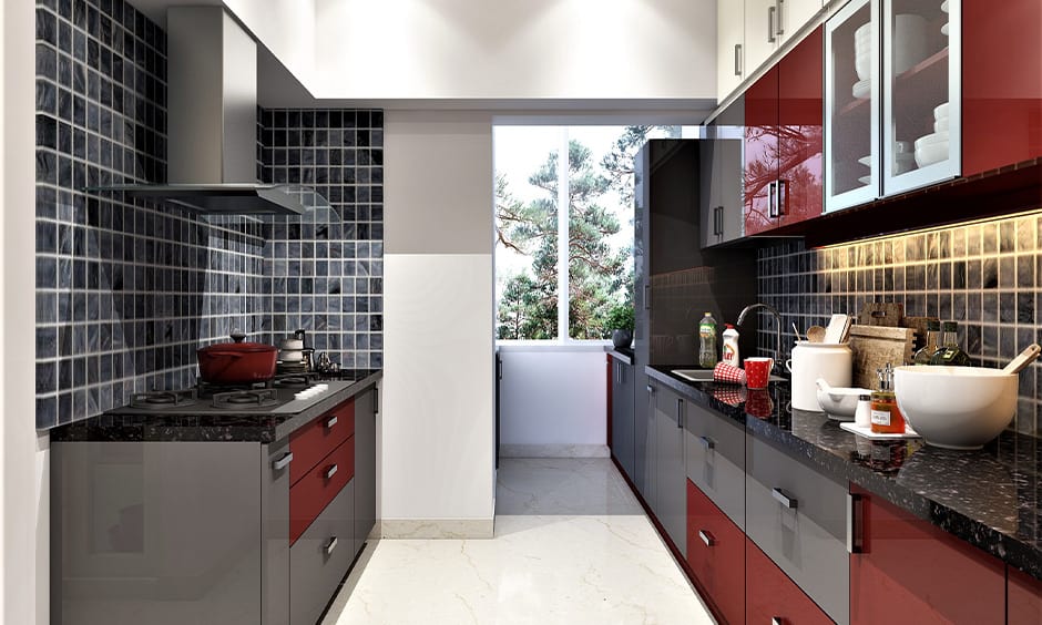 Red and black kitchen design ideas for your home