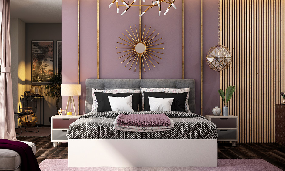 Bedroom painted in a fresh coat of light tones brings positive energies is the paint for bedroom according to Vastu.