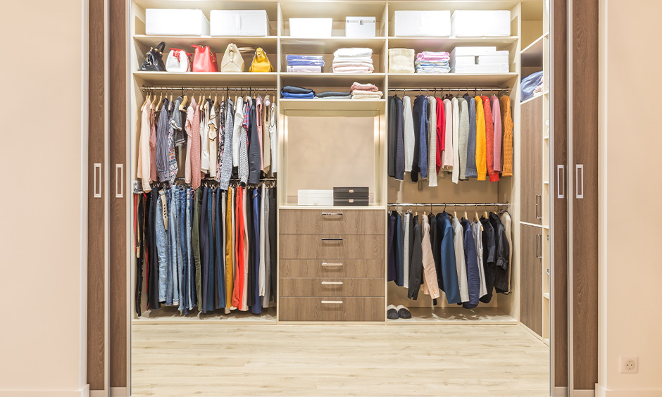 How to clean wardrobe laminates which has a lot of belongings to wardrobe cleaning