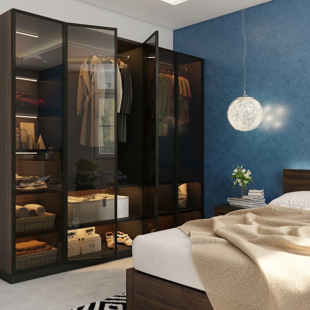 Men and women latest wardrobe designs for bedroom